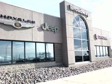 Broadway chrysler - Browse our inventory of Chrysler, Dodge, Jeep, Ram vehicles for sale at Broadway Chrysler, Dodge, Jeep, Inc.. Skip to main content. Sales: 6054328150; Service: 605-644-7139; Parts: 605-653-3873; 2720 Broadway Ave Directions Yankton, SD 57078-4826. Home; NEW New Inventory. All New Inventory